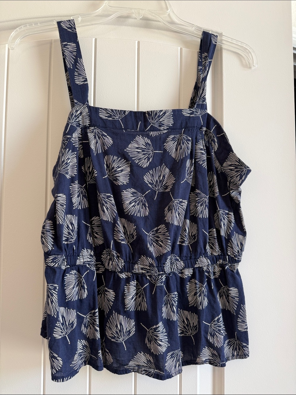dip Navy Floral-Print Tank Top